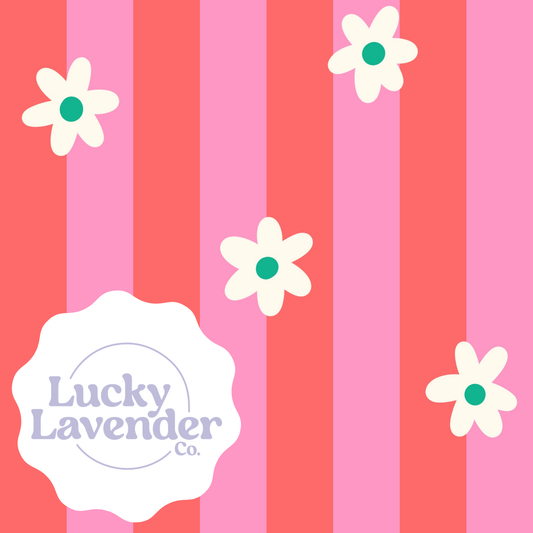 Daisies Seamless Pattern - Orange/Pink/Cream