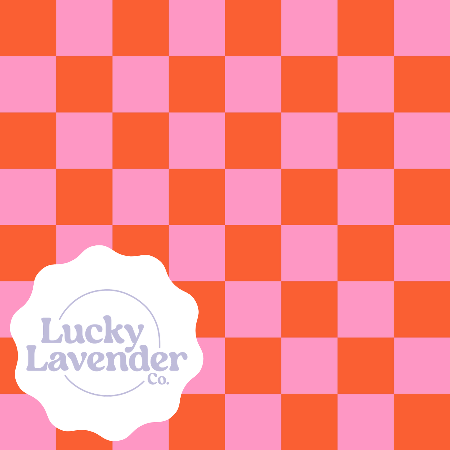 Dance Floor Seamless Pattern - Pink/Orange
