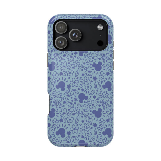 MagSafe Mouse Florals (Blue) iPhone Case