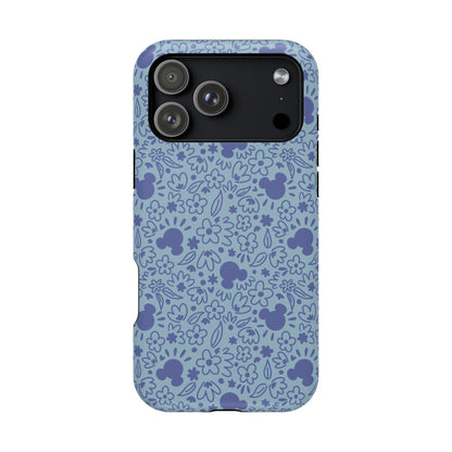 MagSafe Mouse Florals (Blue) iPhone Case