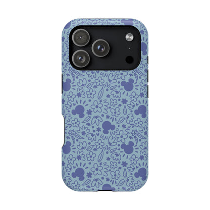 MagSafe Mouse Florals (Blue) iPhone Case