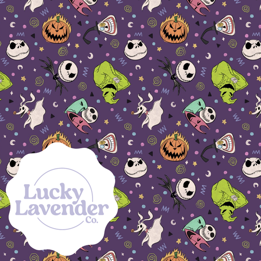 Holiday Nightmares Seamless Pattern