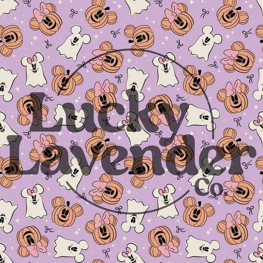 Magical Ghosts & Pumpkins Seamless Pattern