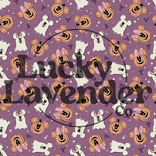 Magical Ghosts & Pumpkins Seamless Pattern