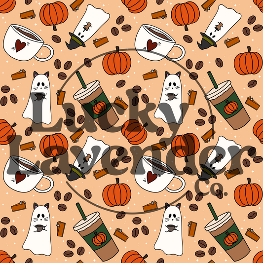 Pumpkin Spice Seamless Pattern