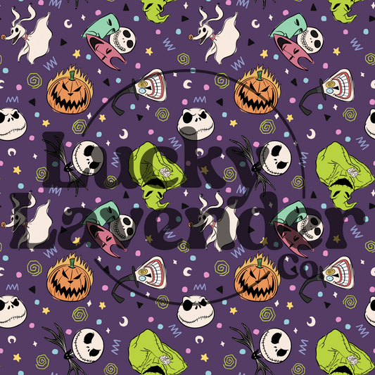 Spooky Holiday Seamless Pattern
