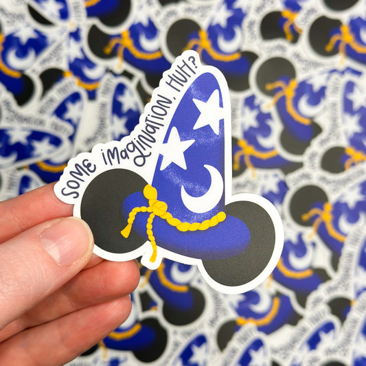 Some Imagination Huh? Sticker