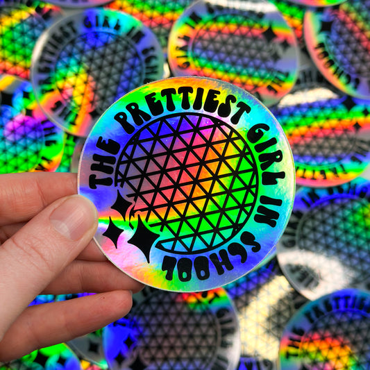 Prettiest Girl In School Sticker