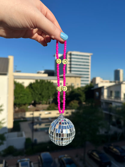 Disco Ball Car Charm