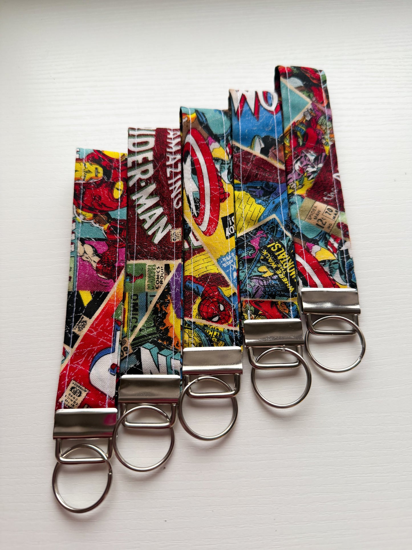 Comic Book Wristlet Key Fob